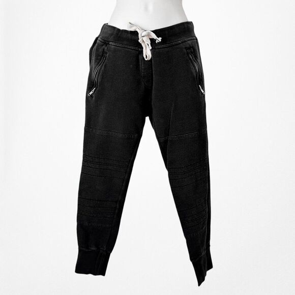 Sincerely Jules Black High Waisted Knit Drawstring Joggers Sweatpants Size XS - Picture 4 of 6